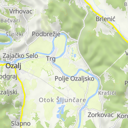 karta ozalj Map 4 — Krašić – Škaljevica – Obrež Vivodinski – Vivodina  karta ozalj